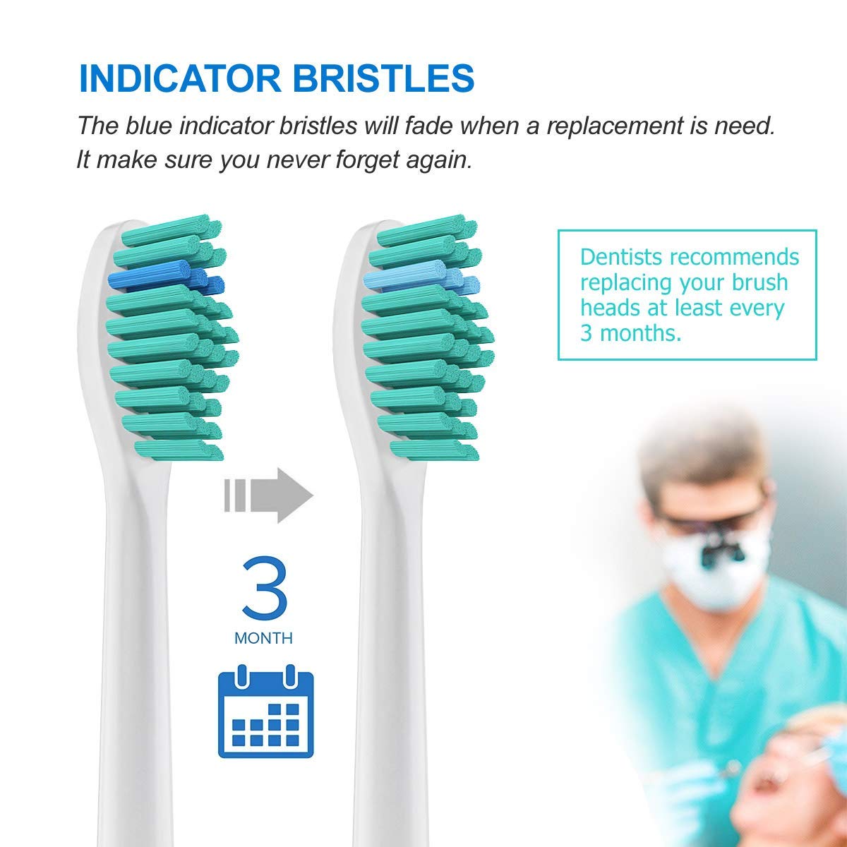 HANNEA 8 Pack Electric Toothbrush Head Standard Replacement Toothbrush Heads for Philips Compatible with ProResults DiamondClean FlexCare Healthy White HANNEA 8 Pack Electric Toothbrush Head Standard Replacement Toothbrush Heads for Philips Compatible with ProResults DiamondClean FlexCare Healthy White